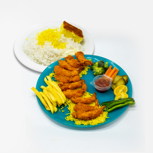 چلو میگو سوخاری
