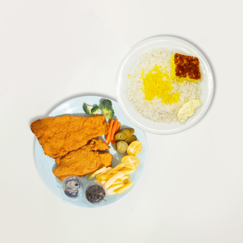 چلو ماهی سرخ شده